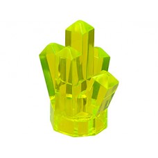 Part 52 Trans-Neon Green Rock 1 x 1 Crystal 5 Point 